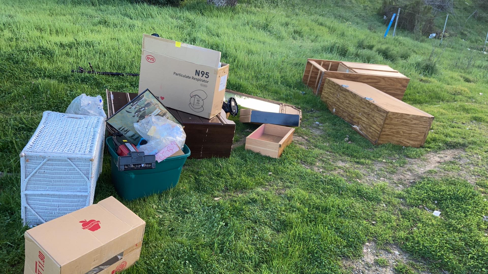 Illegally dumped items returned to owner