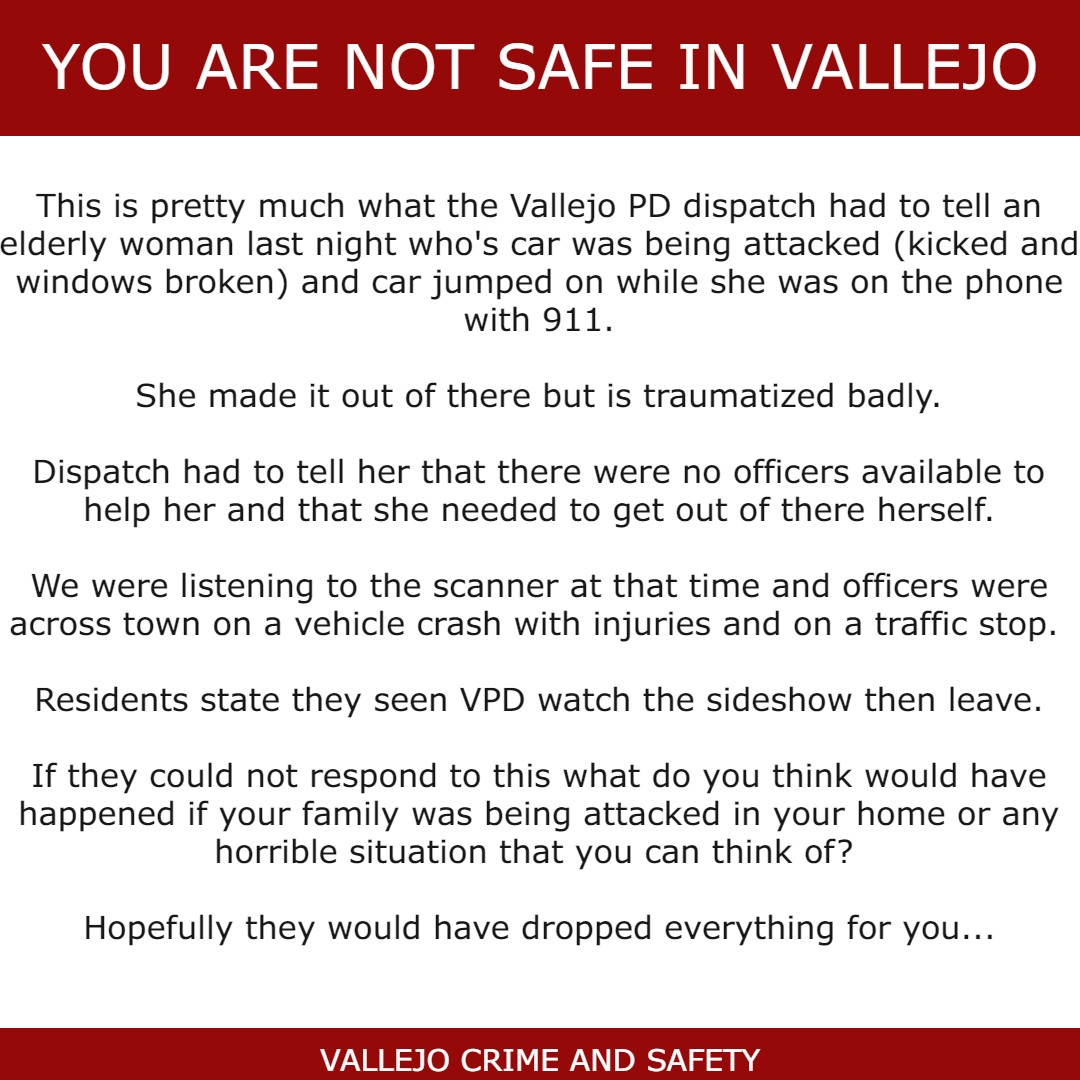 You Are Not Safe In Vallejo